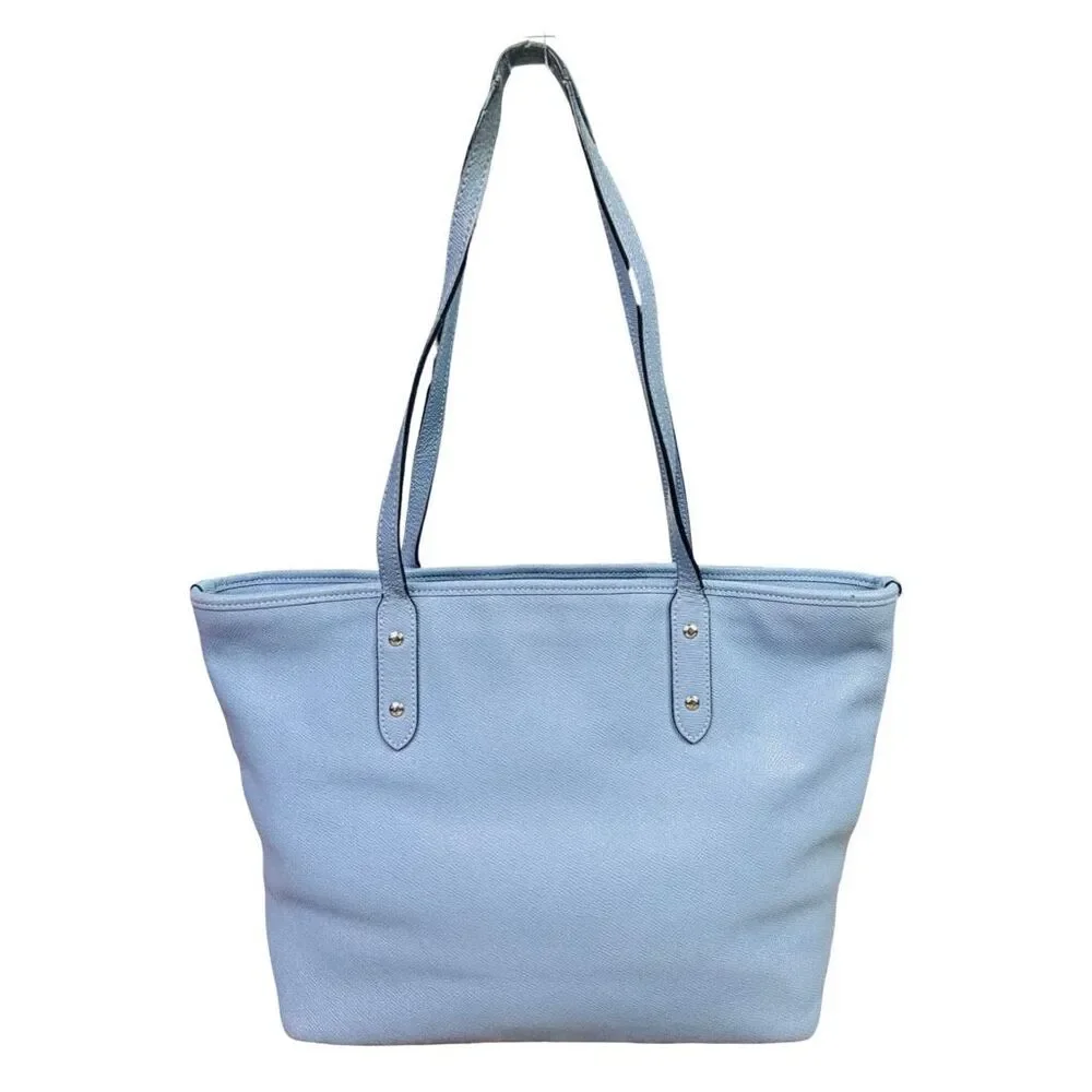 COACH Blue Leather City Zip Tote Bag - M1723-F58846 - Picture 7 of 13